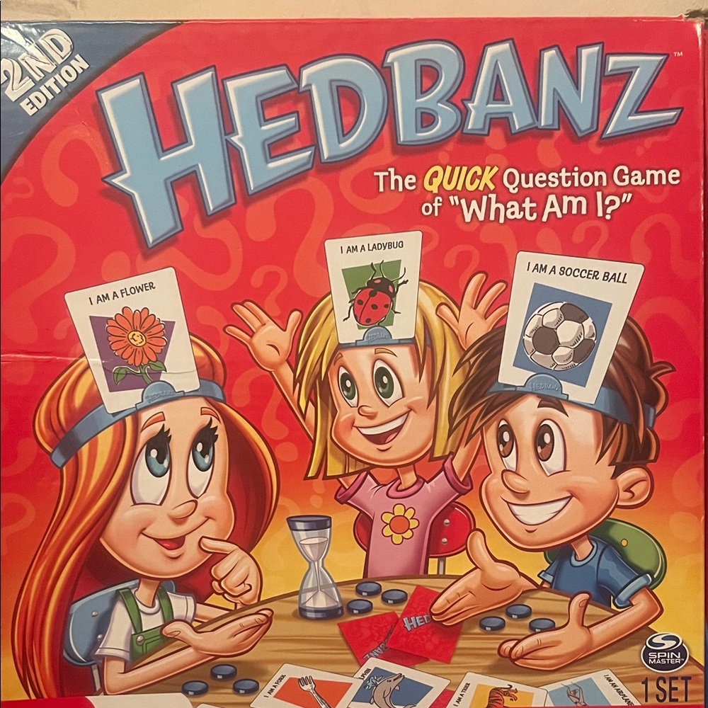 Hedbanz Quick Question Game - Red Edition